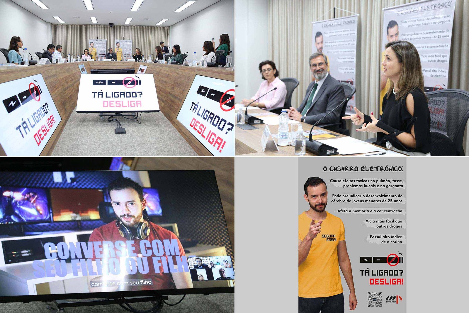 MPGO lança campanha alertando público jovem sobre riscos na saúde do cigarro eletrônico