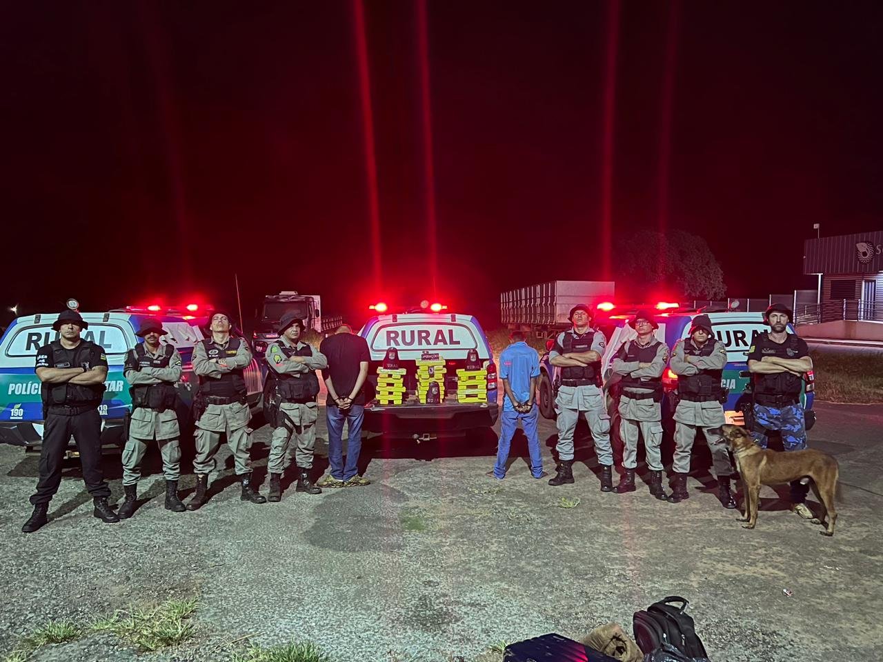 PMGO, através do Batalhão Rural apreende 36 Kilos de maconha em Cristalina.