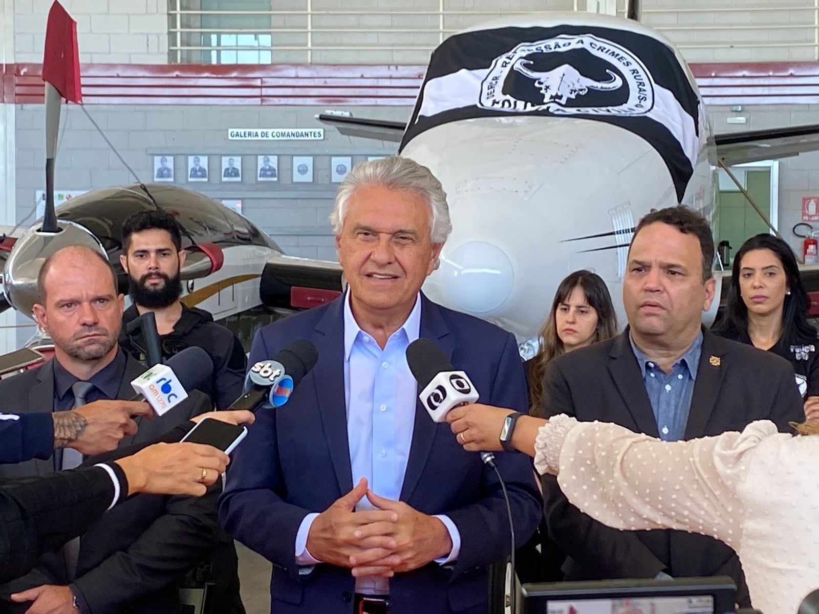 Avião apreendido durante operação, reforçará frota do CBMGO, Diz Caiado.