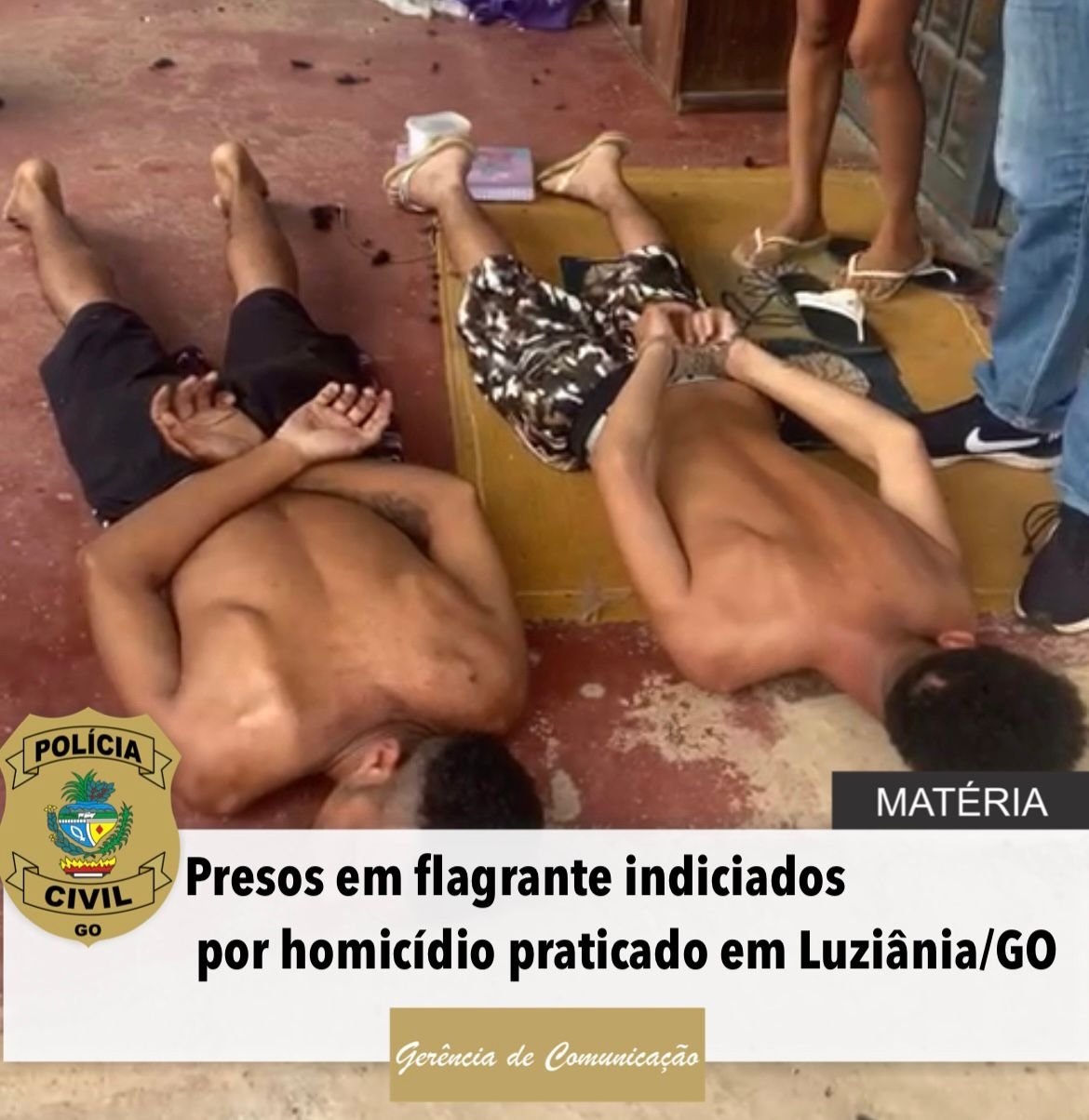 Com ajuda de moradores, polícia prende autor de homicídio em Luziânia.