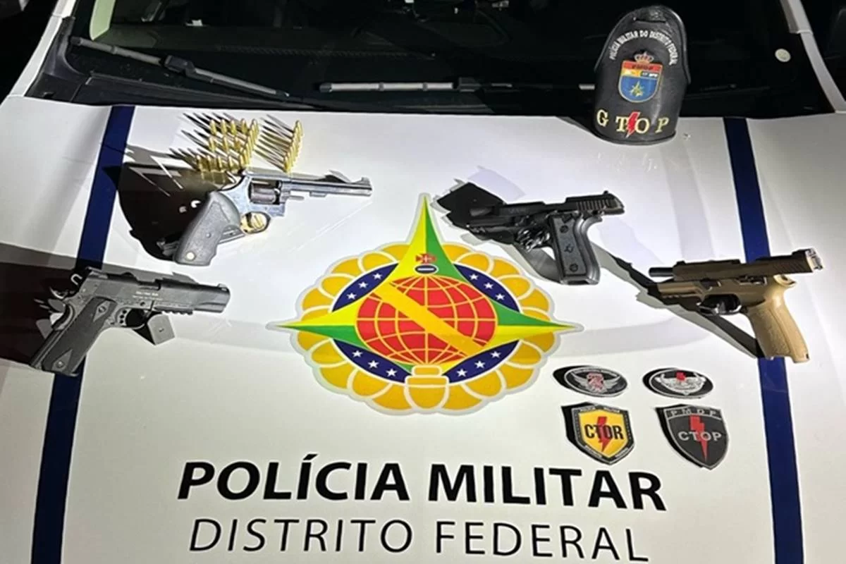 PMs atendem ocorrência de tentativa de feminicídio e apreendem 6 armas