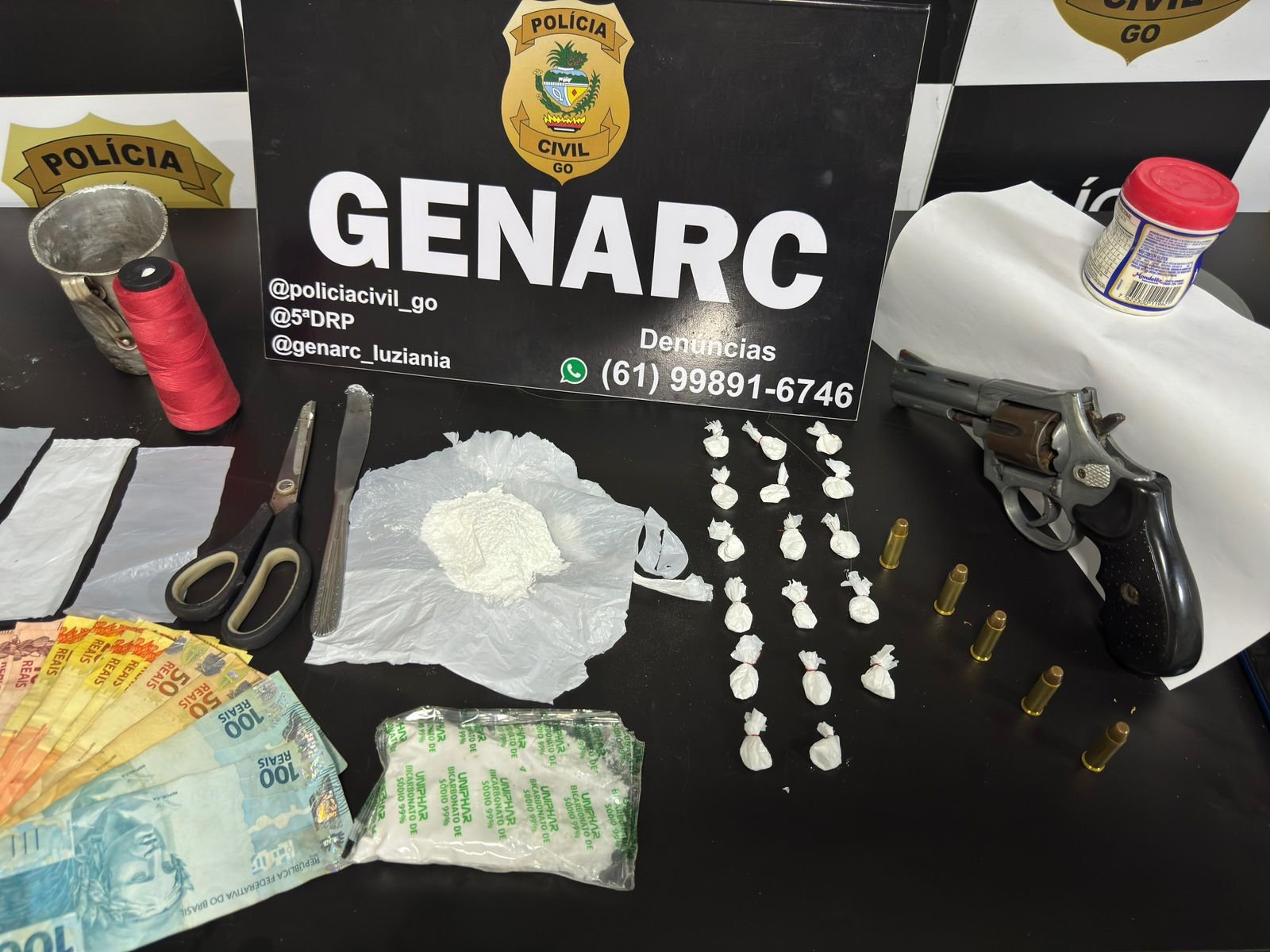 PCGO prende em Novo Gama acusado de tráfico.