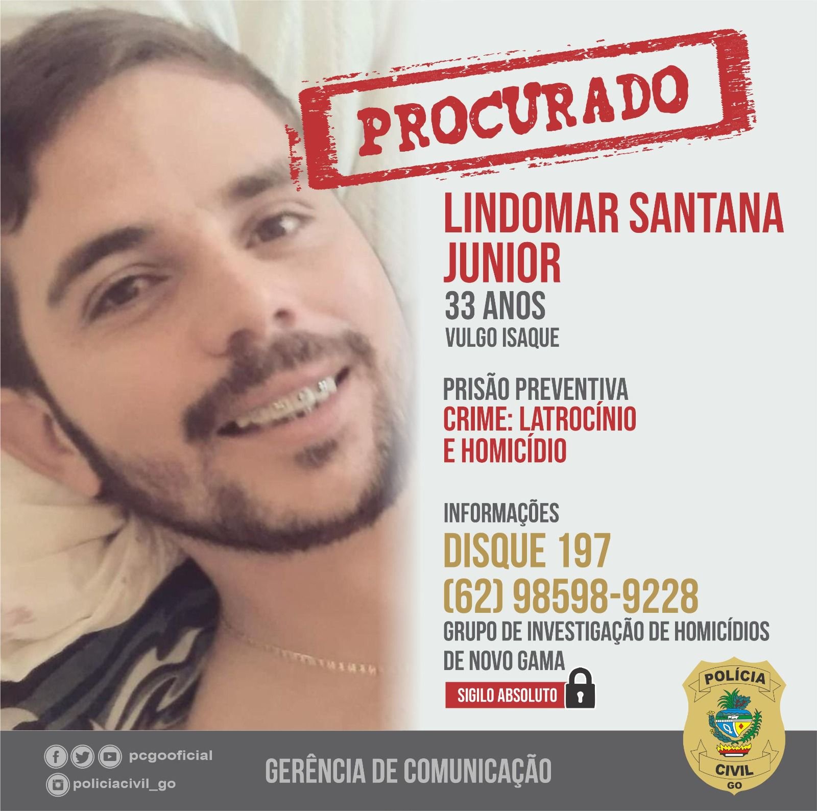 Acusado de Latrocínio em Novo Gama é preso, e comparsa está foragido.