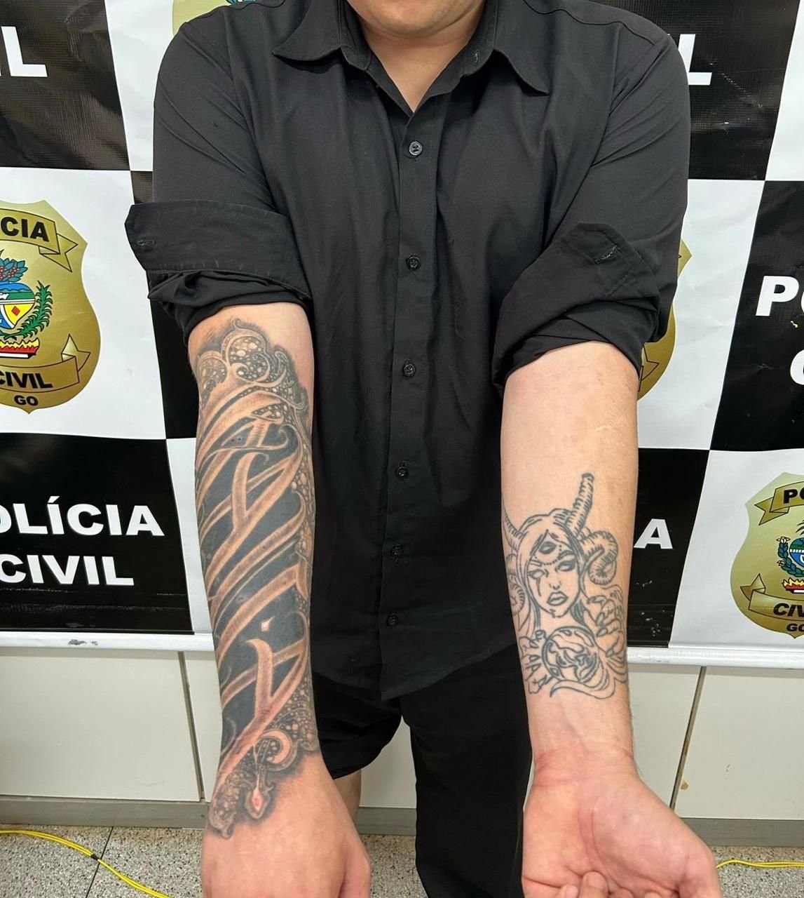 Pela Tatuagem, polícia identifica e prende autor de roubo em cidade ocidental