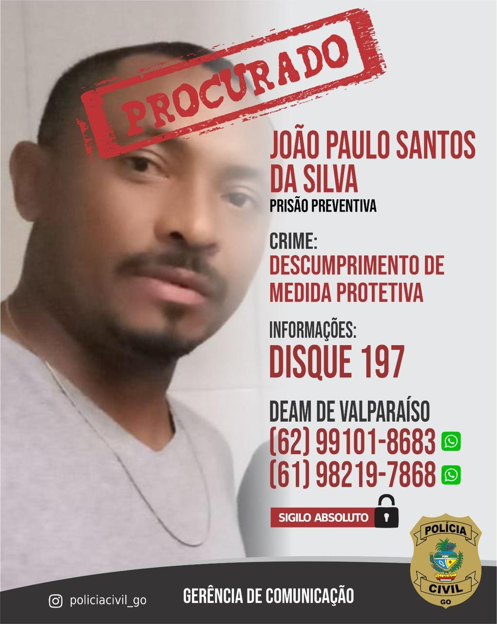 Acusado de agredir, e ameçar de morte ex compnheira está foragido da Justiça