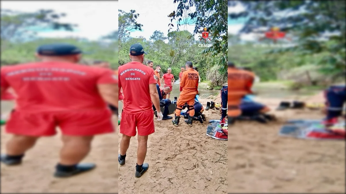 Homem se afoga e morre em cachoeira do DF
