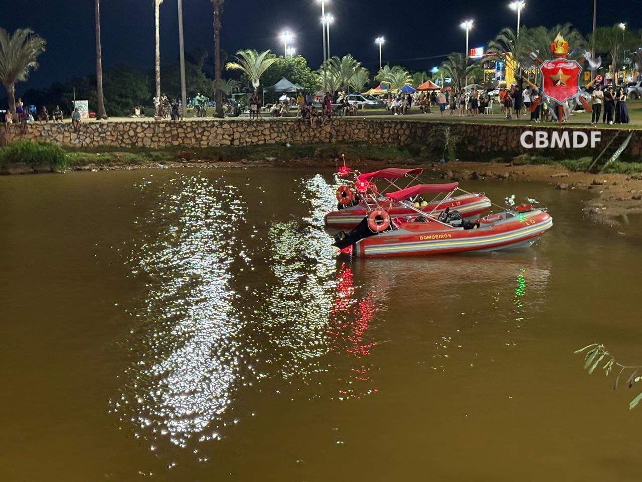 Homem é resgatado após afogamento na Orla da Ponte JK morre no Hospital