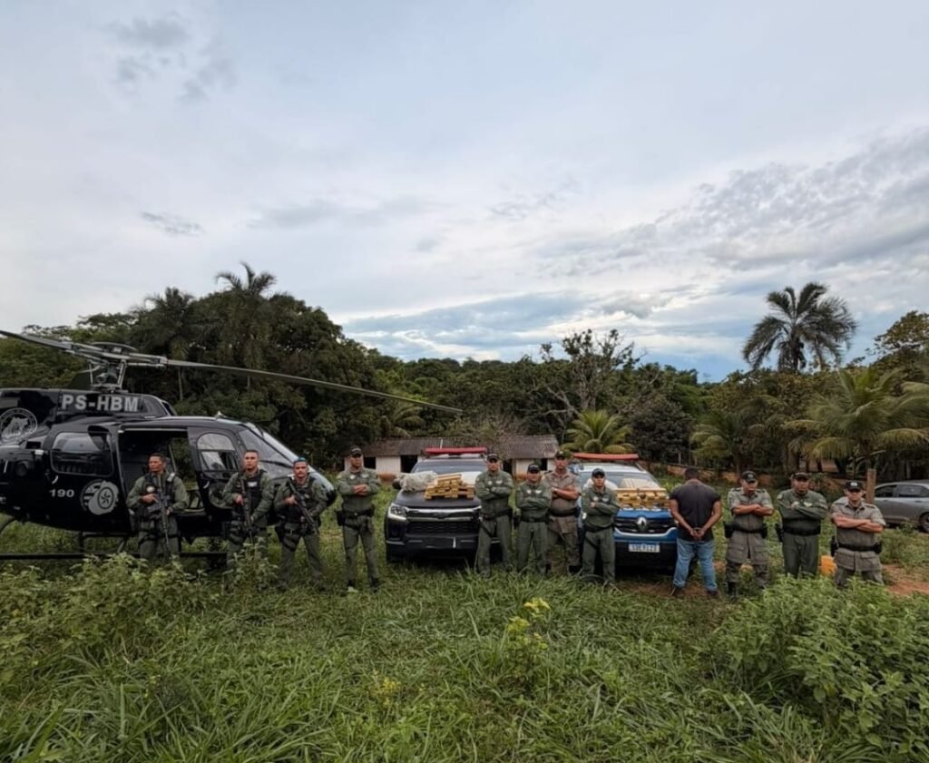 Operação da Polícia Militar apreende quase 150 quilos de maconha na zona rural de Goiás