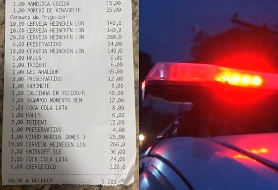 Dois são presos tentando dar calote de 5 mil em motel de Goiás