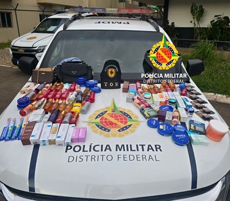 Dupla é presa na BR-070 após furto em farmácia da Asa Sul