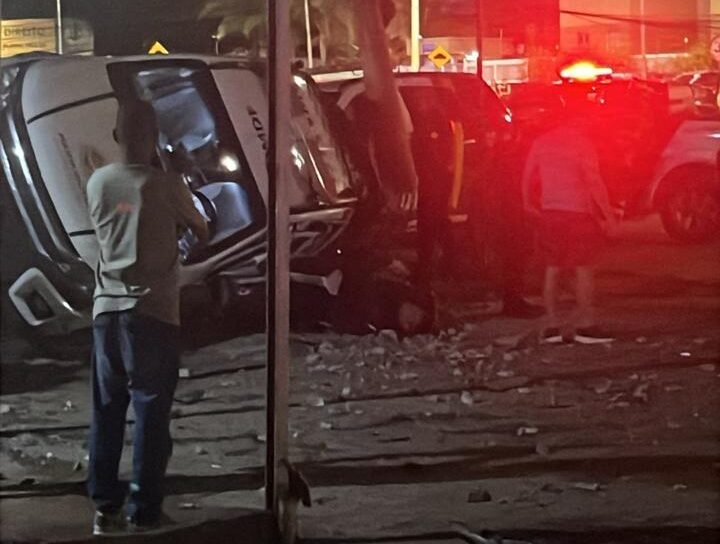 Cinco policiais ficam feridos em acidente entre duas viaturas durante ocorrência em Planaltina