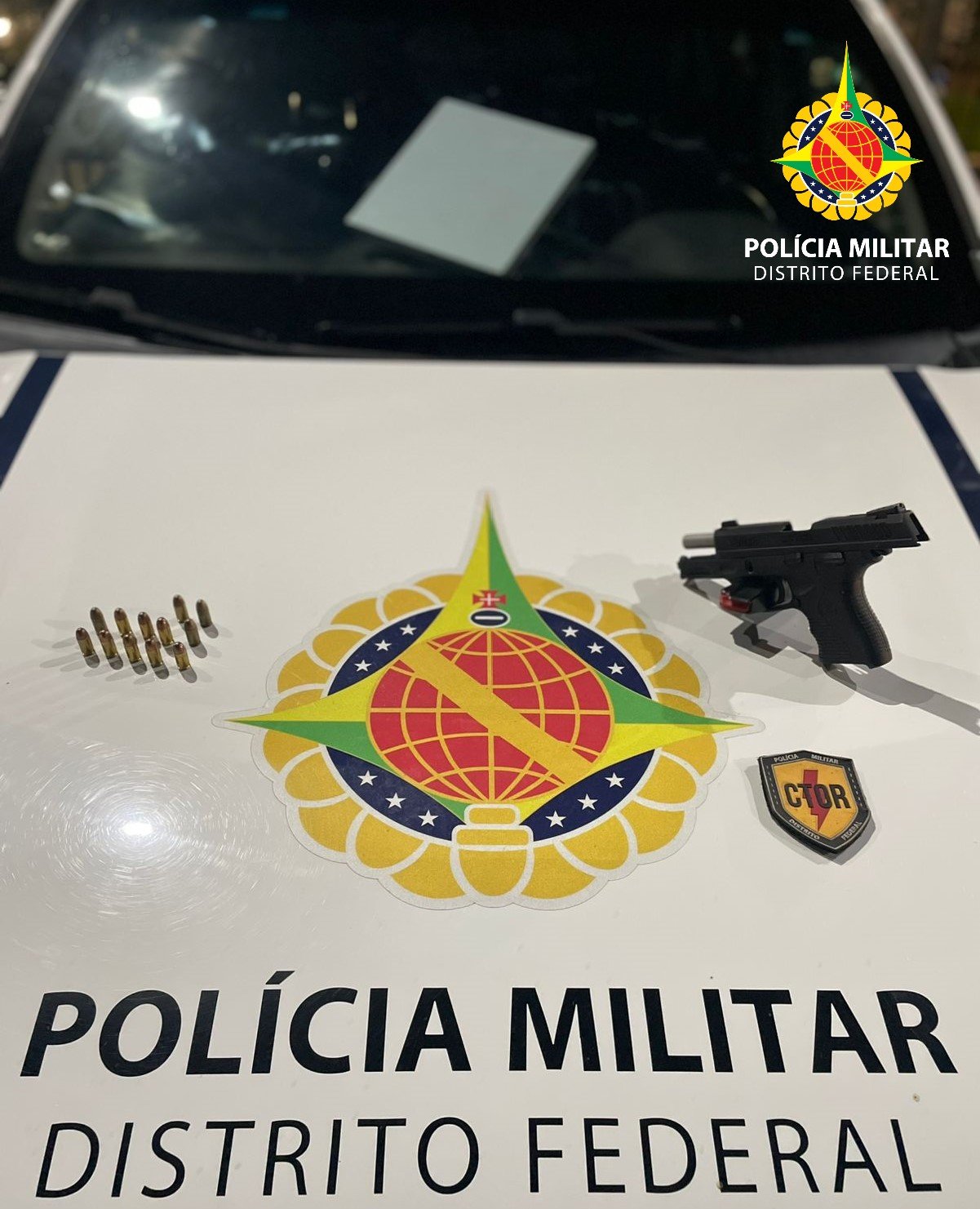 Armado com pistola homem é preso após abordagem do Tor em planaltina DF