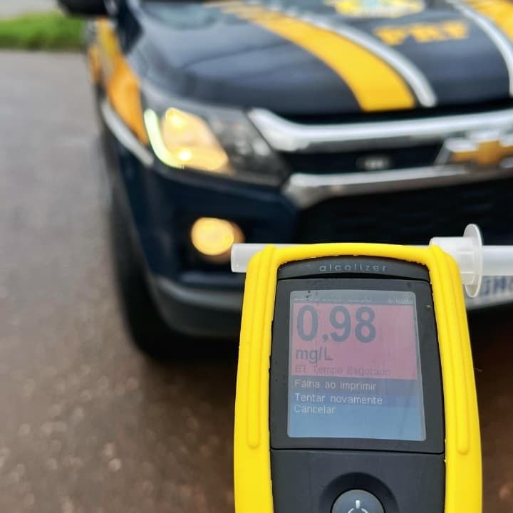 PRF prende motorista reincidente por embriaguez na BR-020