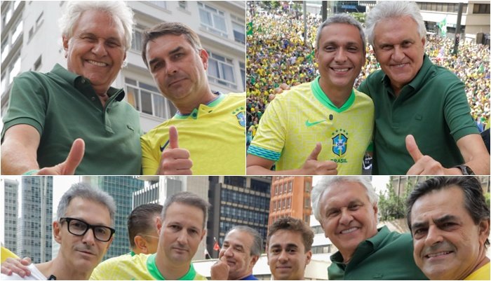 Caiado participa da manifestação ‘Acorda Brasil’ ao lado de autoridades em São Paulo