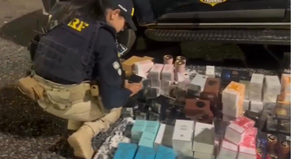 PRF apreende mercadorias ilegais e arma durante operação em Cristalina (GO)
