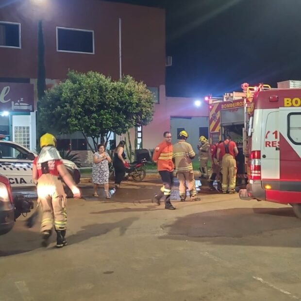Homem provoca incêndio em hotel e é levado ao hospital em Planaltina