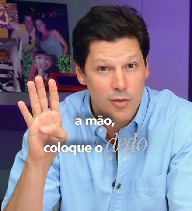 Daniel Vilela lança campanha para ensinar sinal secreto contra a violência doméstica