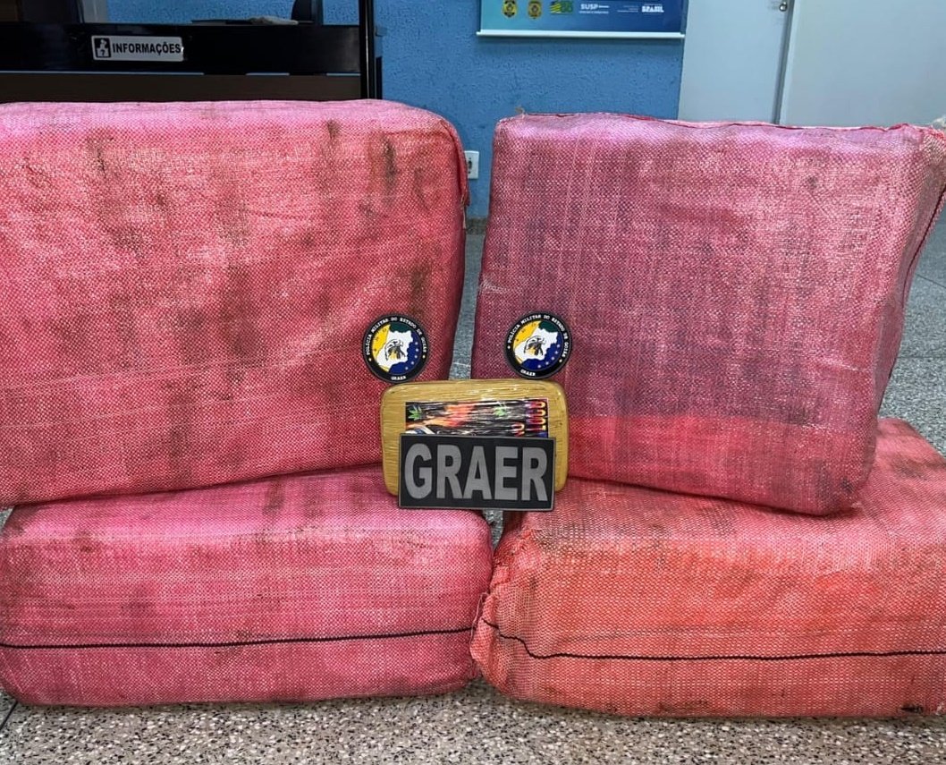 Polícia apreende R$ 2 milhões em drogas na zona rural de Hidrolândia