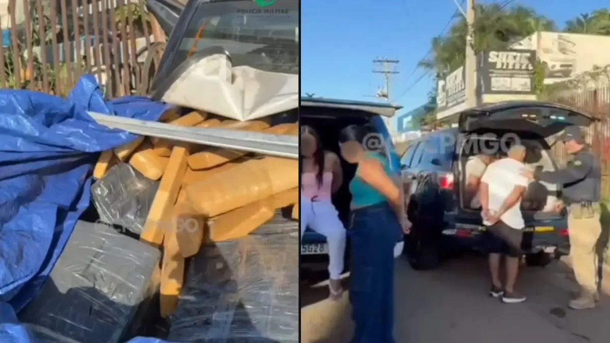 Homem contratado para transportar 1 tonelada de maconha é preso após perseguição em Goiás