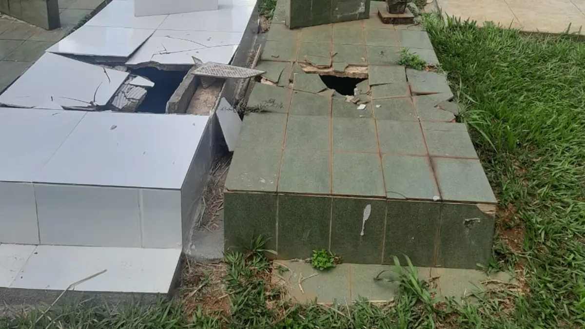 Morador de rua é preso após danificar dez túmulos no cemitério Santana, em Goiânia