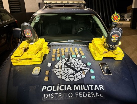 Ação conjunta prende dois suspeitos com drogas no entorno do DF