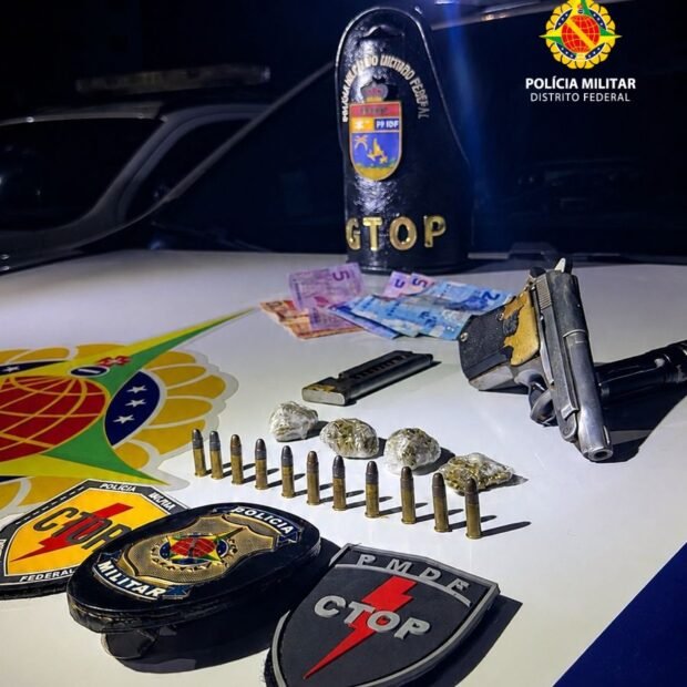 Homem é preso com arma de numeração raspada e porções de maconha em São Sebastião